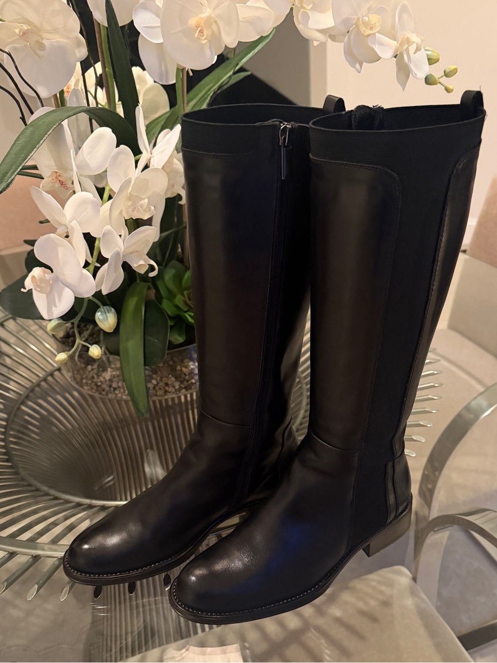 Aquatalia Women’s Black Over-the-Knee Riding Boots Size 6